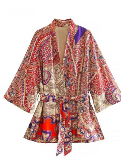 Floral Print Kimono, Short Kimono, Kimono Cardigan, Gift For Her, Kimono Jacket