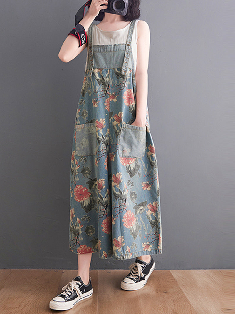 Loose Fit Denim Dungaree