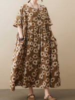 Donner de l'amour robe de blouse florale
