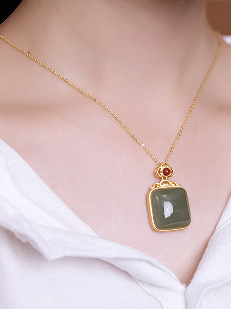 Never Say Love Jade Necklace