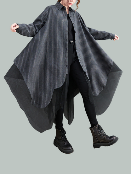 Women's Grey Shirt Dress