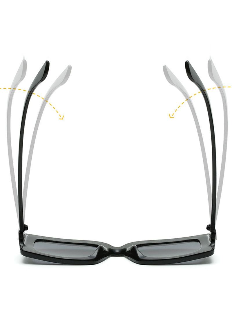 Momento de comodidad de gafas de sol