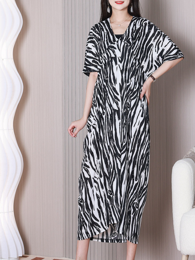 Women's Short Sleeves Midi Dress