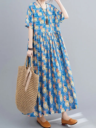 Take A Walk Smock Dress