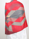 Diamond Cut Print Wool Scarf