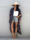 Evatrends cotton gown robe printed kimonos, Outerwear, Nightwear, Rayon, Board Sleeves, Different colors, Tie Dye print