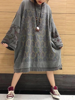 mid-length sweater dress for women
