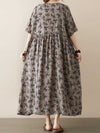 Dream Girl Printed Floral Smock Dress