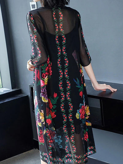 Evatrends cotton gown robe printed kimonos