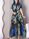 Women's Blue front knot Dress