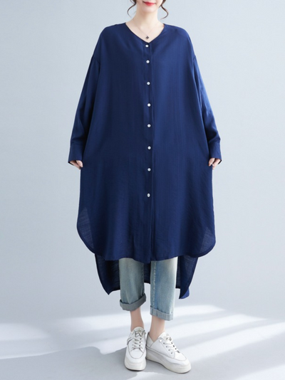 Women's Blue Shirt Dress