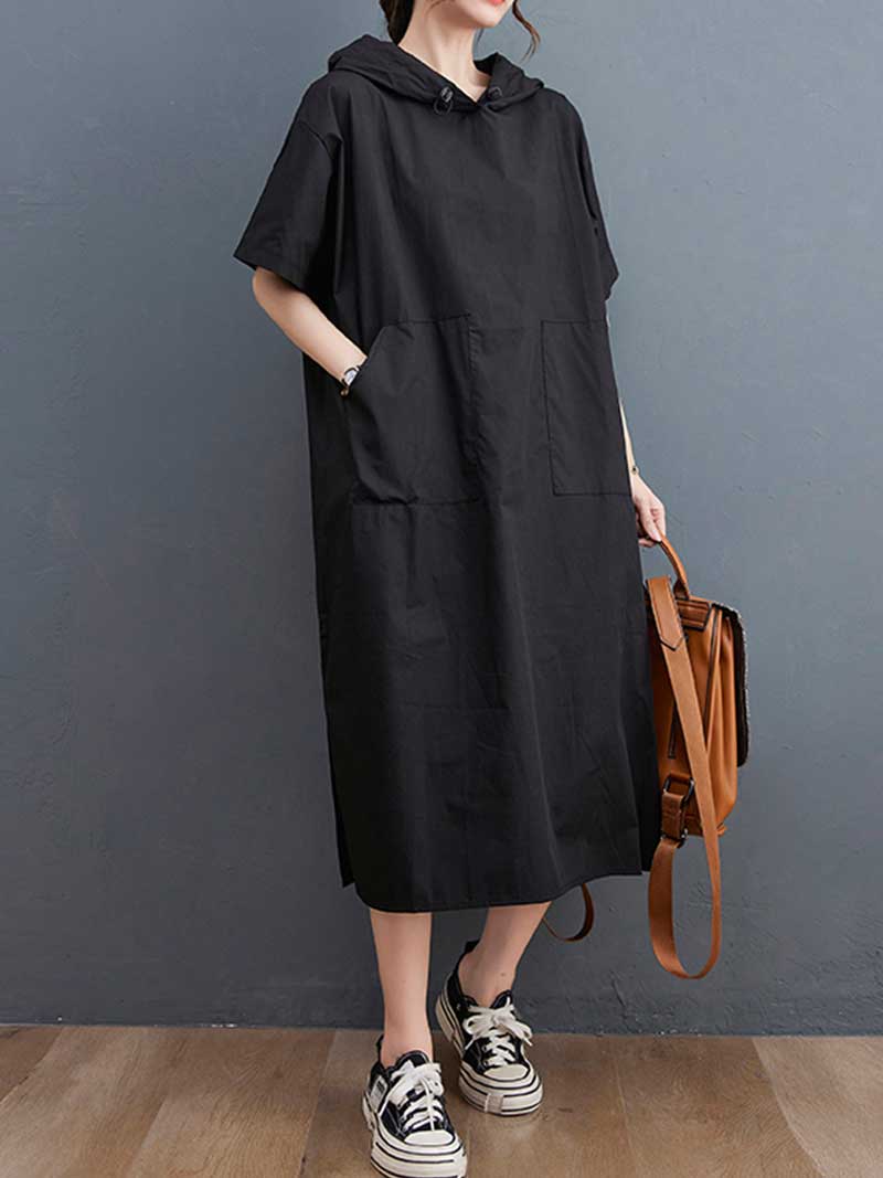 Robe mid de poche à double côté simple