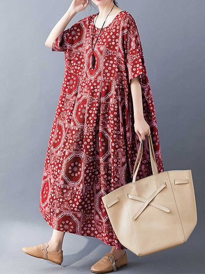 Easy To Find Printed Smock Dress