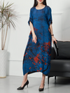 Women's Blue Midi-Dress