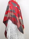 Diamond Cut Print Wool Scarf