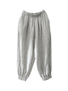 Blush Crinkle Cotton & Linen Pants