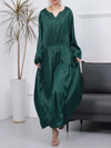 Womnen's Spring Green Rayon Printing Dress