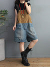 Dungarees, denim, vintage retro style overall, Short Dungaree