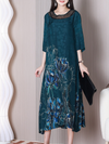 Women's Blue A-line Dress