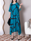 Women's Blue A-line Dress
