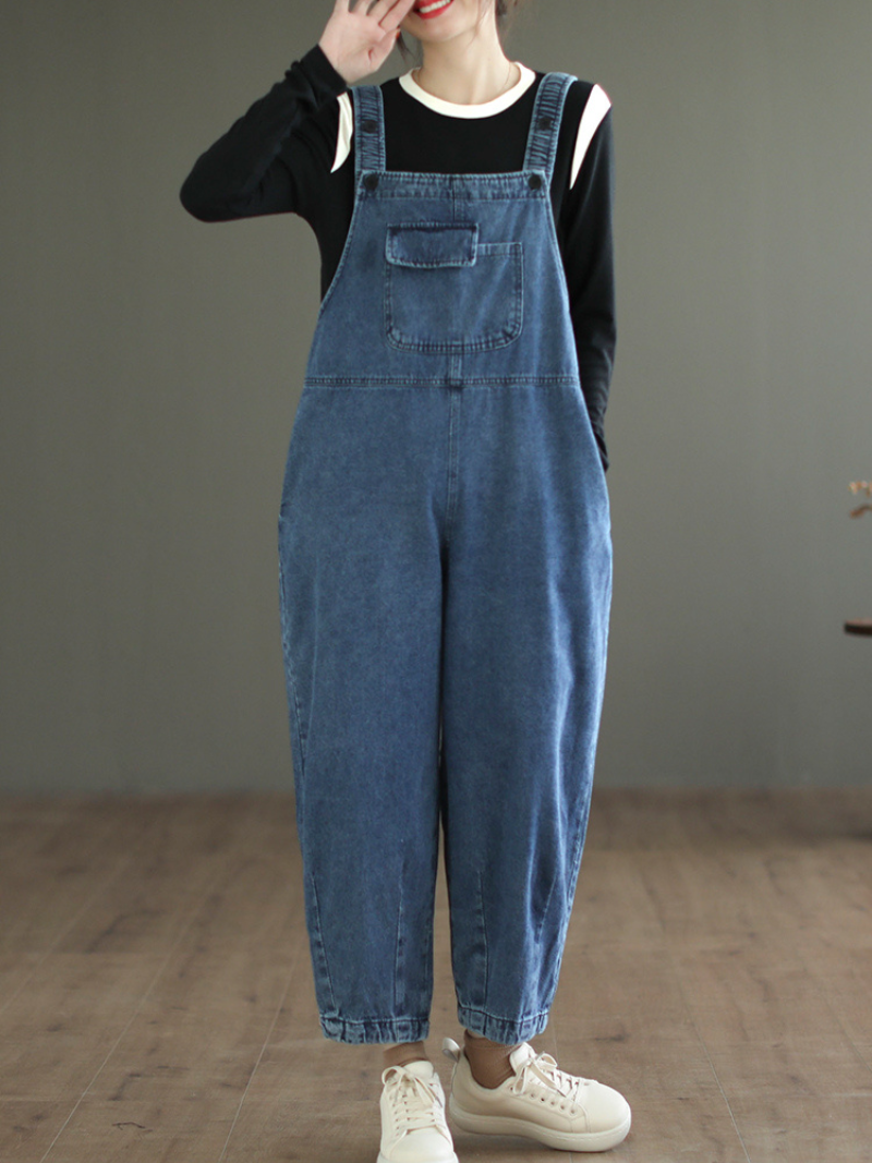 Women's Denim Bib Overalls