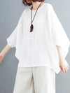 Evatrends Cotton Top, Summer wear, Bat sleeves, Plain top, Round Neck Wear With Jeans pant or Trouser