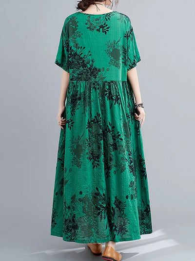 Take A Walk Smock Dress