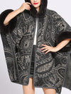 Amiable Outfitting Fluffy Plus Size Cape Cardigan