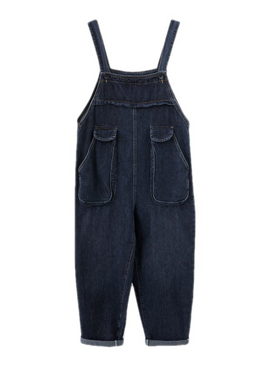 Women's Black Stylish Overalls