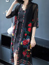 Evatrends cotton gown robe printed kimonos