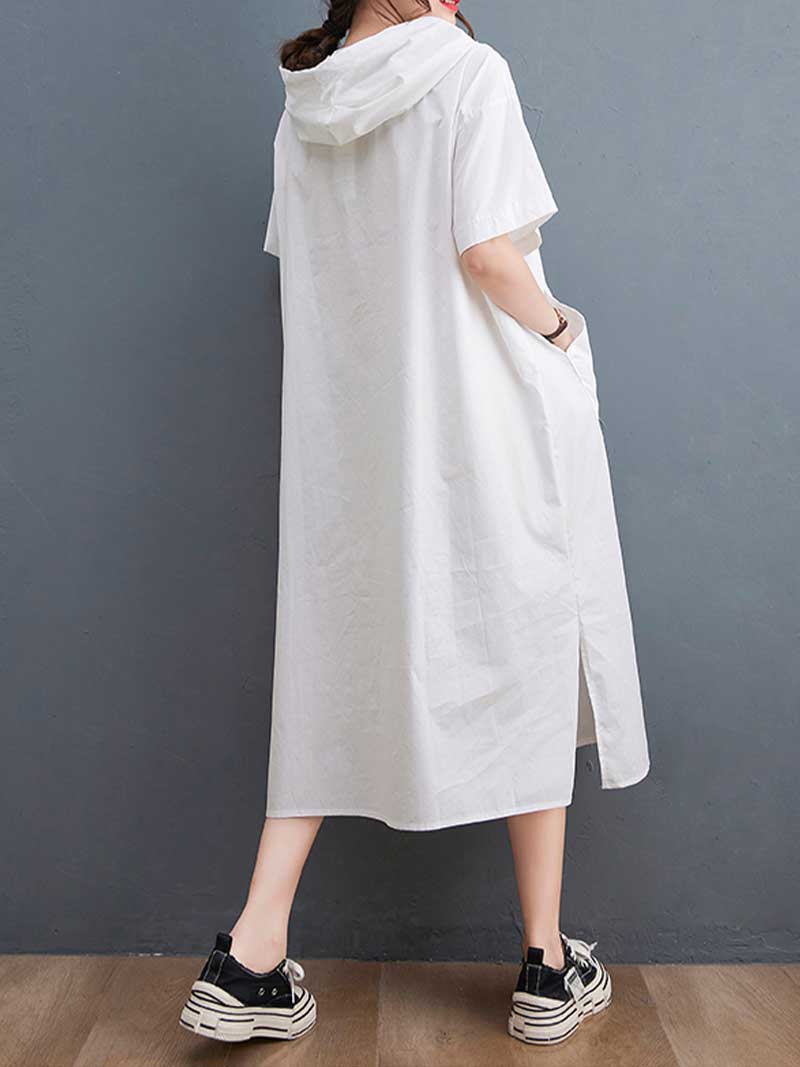Robe mid de poche à double côté simple