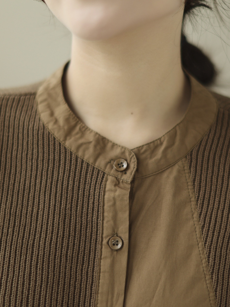 Women's Loose Khaki Shirt