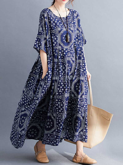 Easy To Find Printed Smock Dress