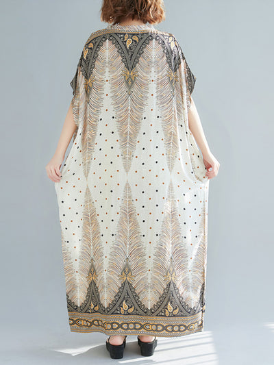 Rhombus Sprout Kaftan Dress