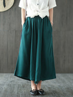 Pantalones de pierna ancha de la ciudad elegante
