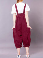 Solid Color Overall Dungarees