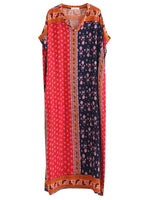 Vestido de kaftan oscuro y frío