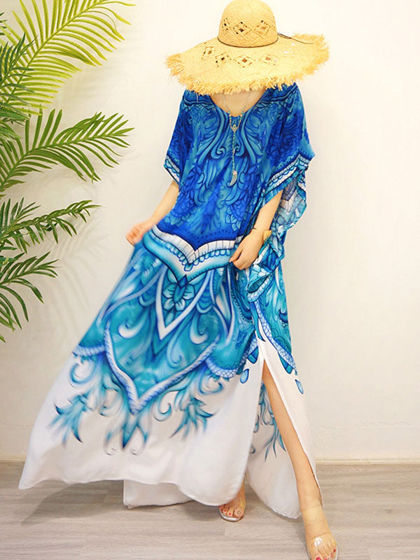 فستان ماكسي بتصميم بوهيمي عرقي من Dancing Peacock