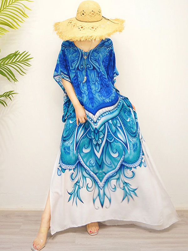 فستان ماكسي بتصميم بوهيمي عرقي من Dancing Peacock