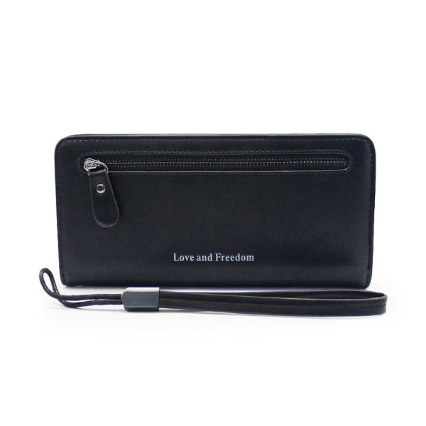 Ranura de tarjeta de gran capacidad universal Billetera de embrague de bolso largo