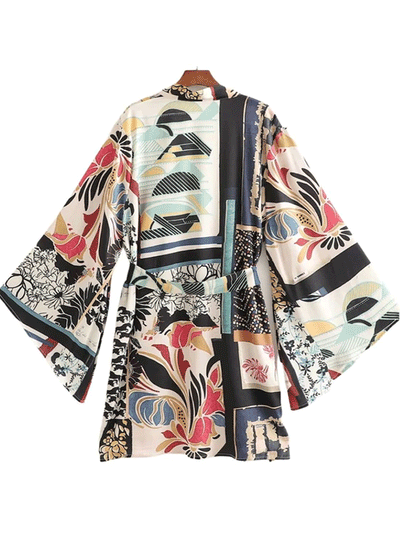 Evatrends cotton gown robe printed kimonos