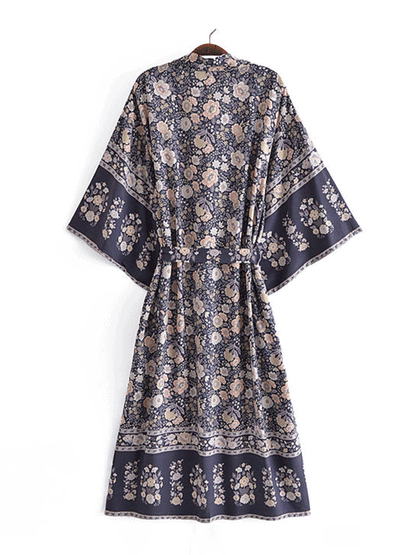 Evatrends cotton gown robe printed kimonos